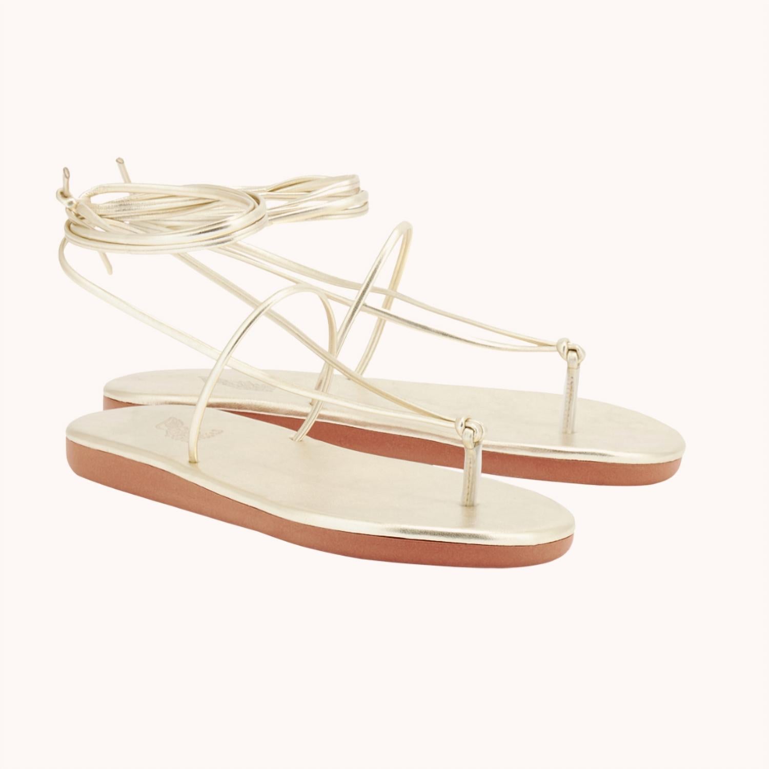 Женские шлепанцы Chordi цвета платины Ancient Greek Sandals, цвет platinum — фото 2