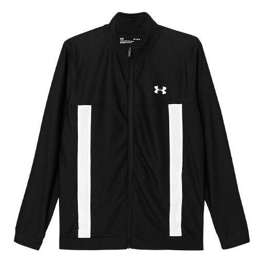 

Куртка twister track jacket 'black white' Under Armour, черный