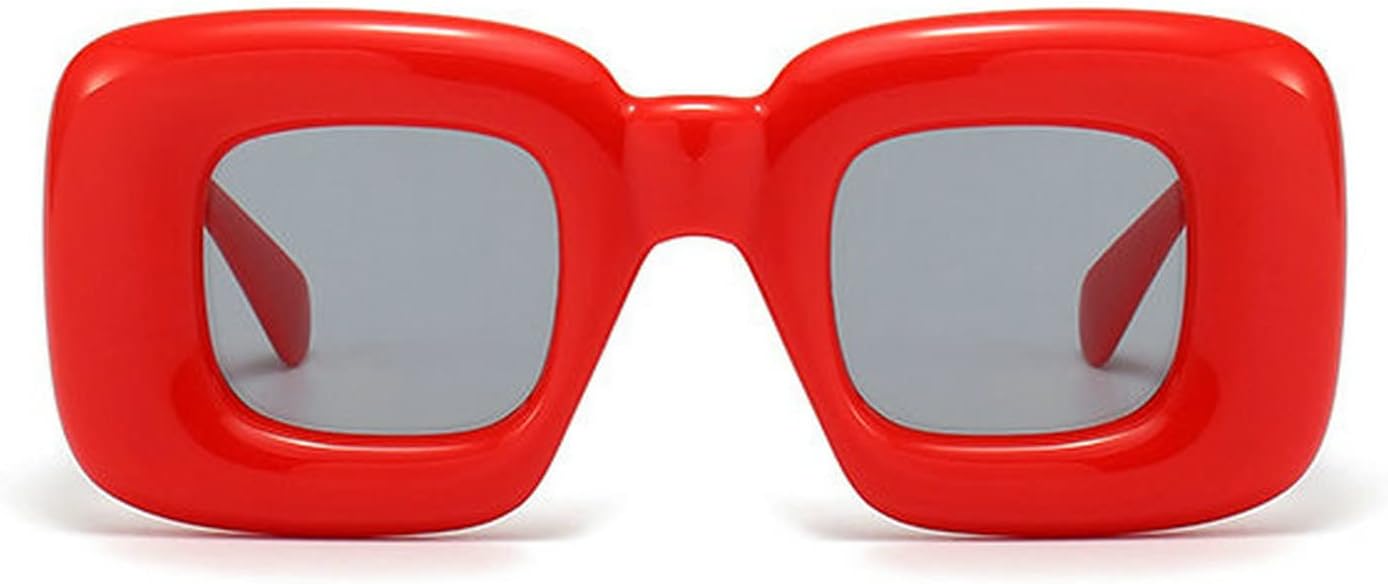 

Солнцезащитные очки COTIA Retro Square Candy Color для женщин, модные в стиле панк и хип-хоп, прямоугольные, с защитой от УФ-излучения UV400, для мужчин, уникальные, Red