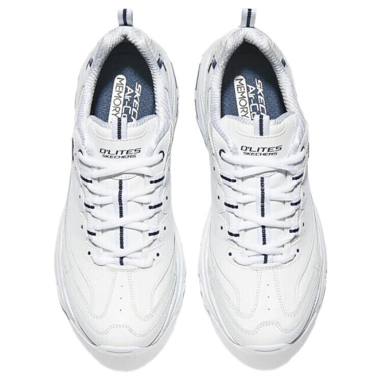 Кроссовки Skechers D"Lites 1.0 Chunky Sneakers Men Low-top White, белый — фото 3