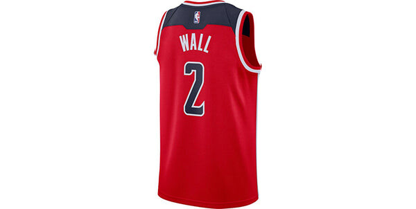 Футболка nba icon edition swingman джерси баскетбольная майка жилет sw fan edition washington wizards Nike, красный — фото 2
