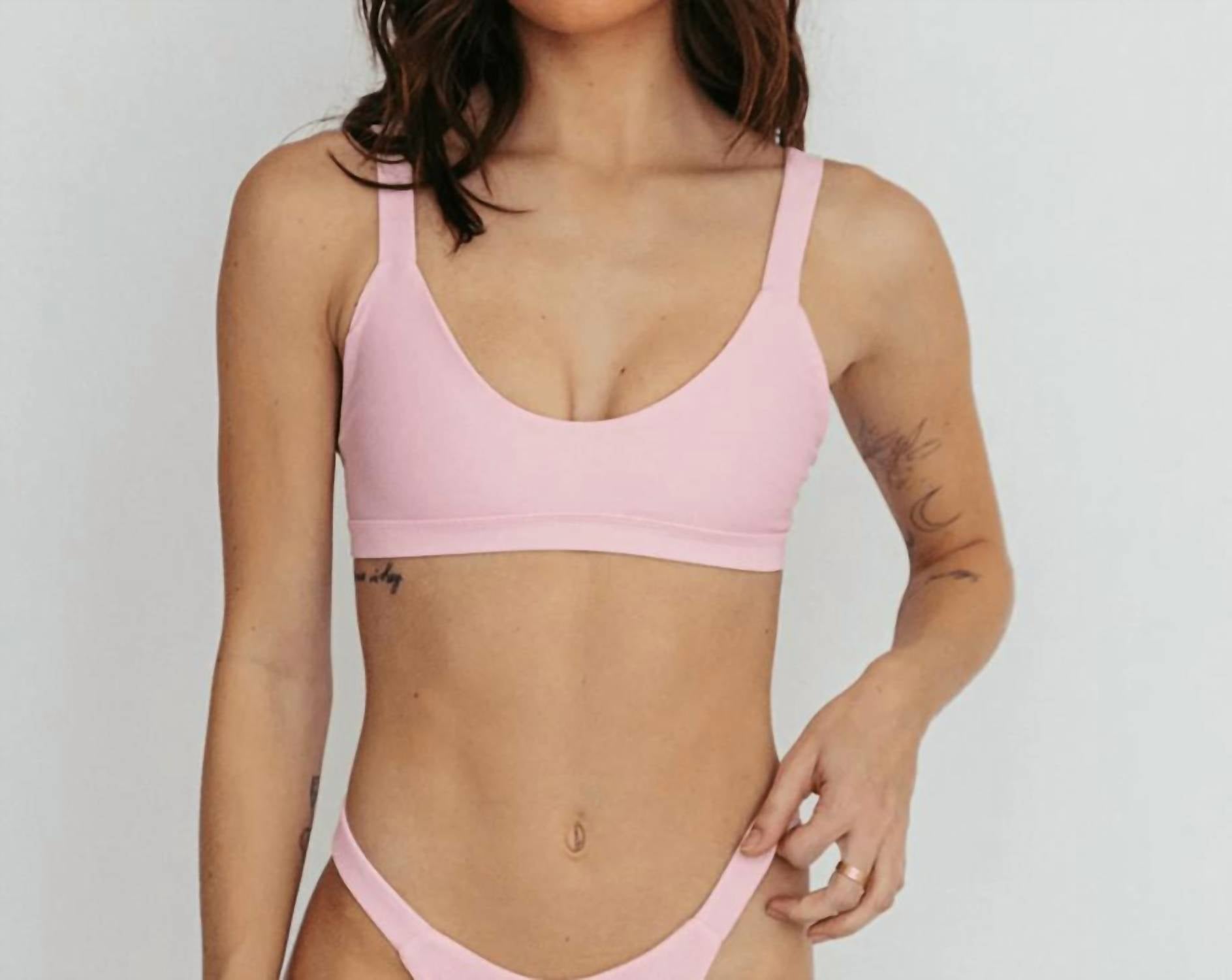 

Купальник Layla с топом в цветущем розовом The Saltwater Collective