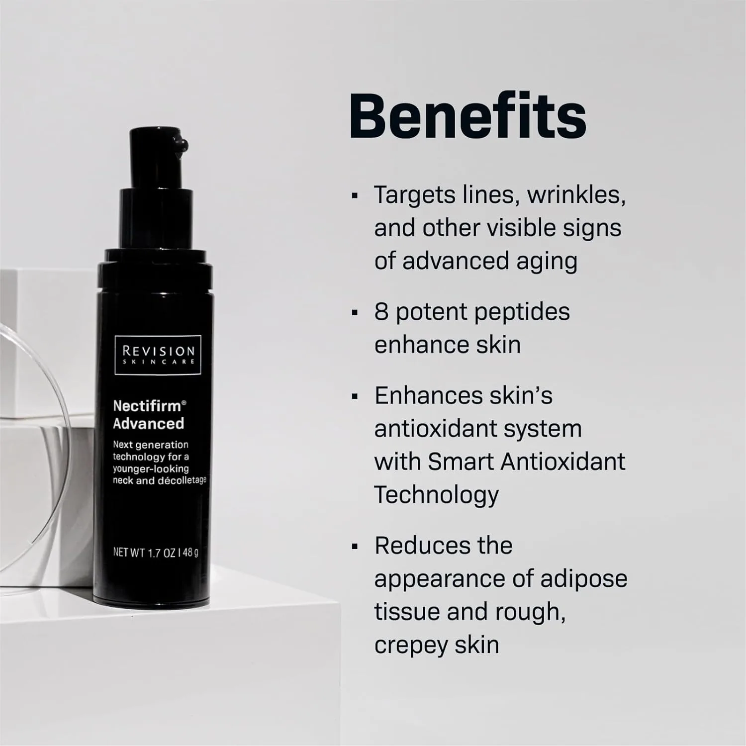 Крем для лица Revision Skincare — Для шеи Nectifirm Advanced - клинически доказано укрепляет, подтягивает и моделирует, 48.2 г — фото 2