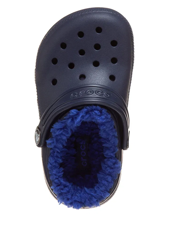 Босоножки для купания, на пятке, Crocs, темно-синий — фото 4