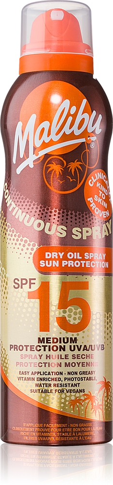 

Сухое масло для непрерывного распыления для загара Malibu, 175 мл