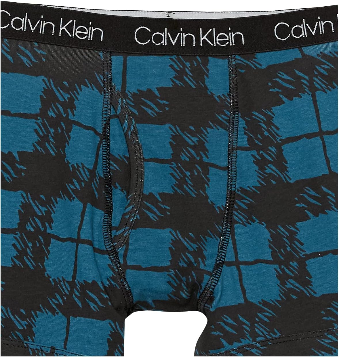 Комплект из двух пар трусов-боксеров Calvin Klein для мальчиков | Премиальный хлопок, комфорт, Blue Plaid/Darkslate — фото 2