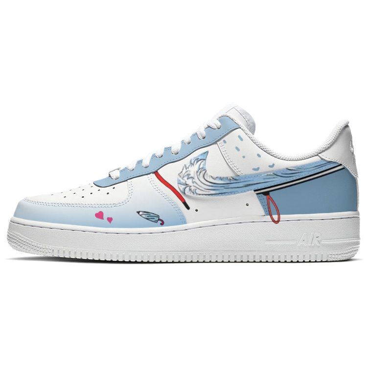

Nike Кроссовки для скейтбординга Air Force 1, мужские, низкие, белые/синие