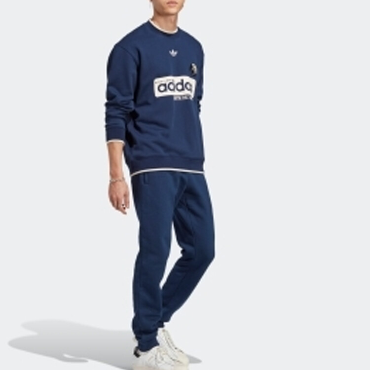 Толстовка мужская Midnight Indigo Adidas Originals, индиго — фото 4