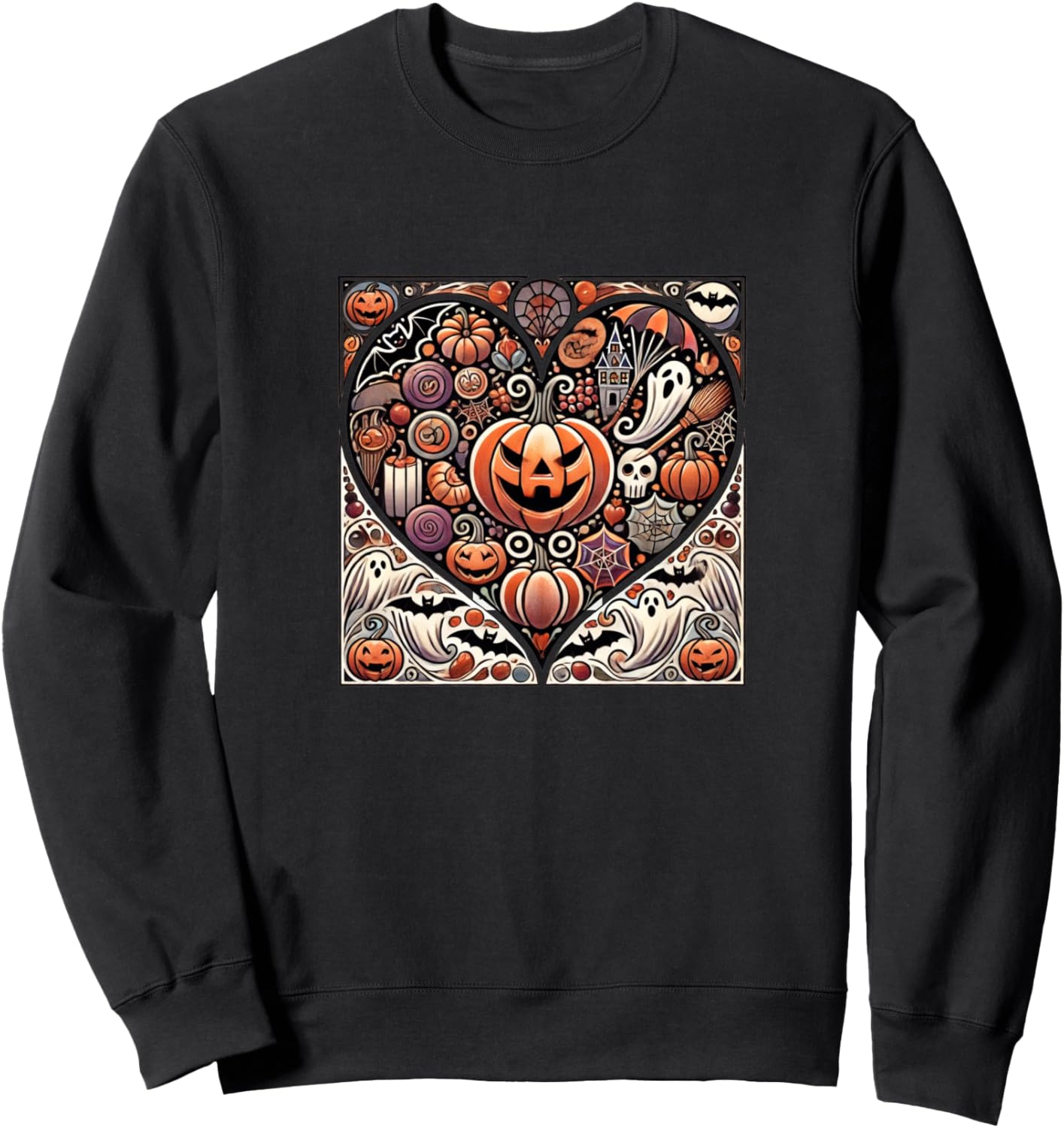 

Толстовка в стиле модерн с мультяшным рисунком на тему Хэллоуина Vintage Halloween Love Snugg, черный