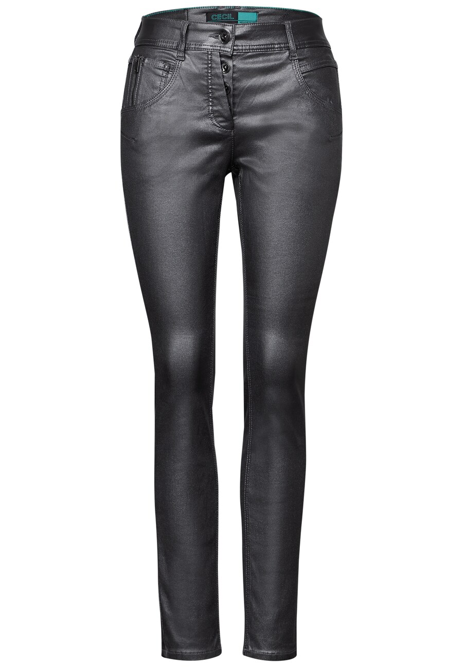 

Брюки зауженного кроя STREET ONE, цвет Silver grey