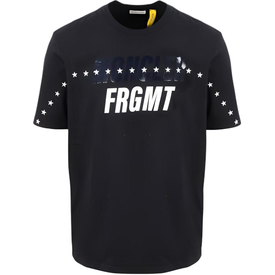 

Футболка Moncler X Fragment с принтом логотипа Hiroshi Fujiwara MONCLER GENIUS, черный