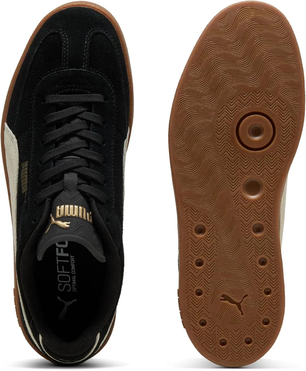 Кроссовки Puma унисекс PUMA Club II Era из замши, Puma Black Alpine Snow Gum — фото 4