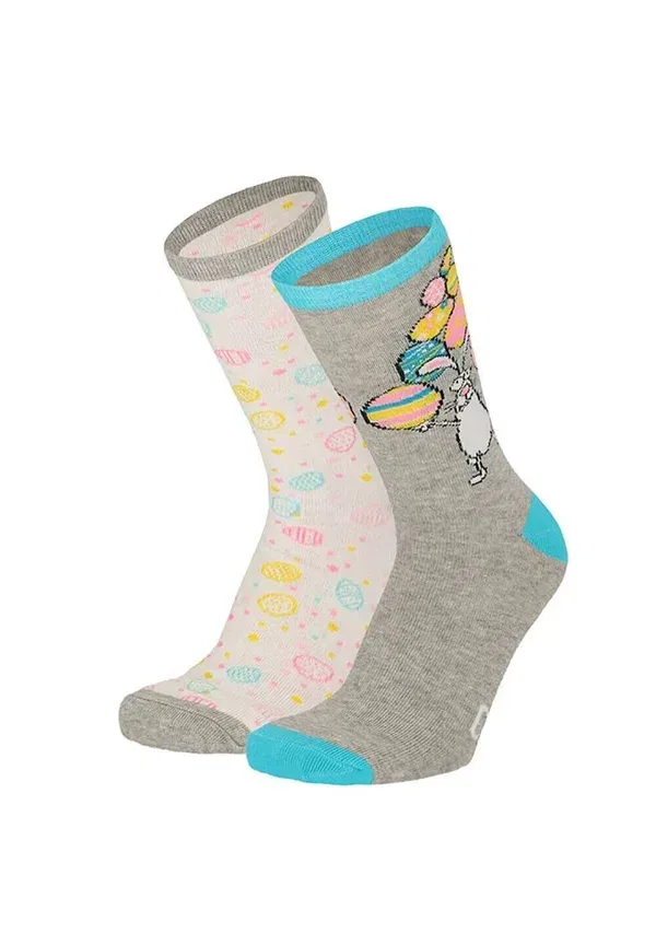 Носки Oster socken 2er pack Yuhu, серый