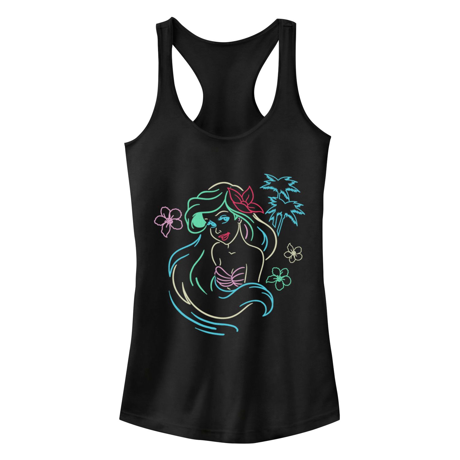 

Юниоры Disney The Little Mermaid Ariel Lights Ideal Racerback Tank Licensed Character