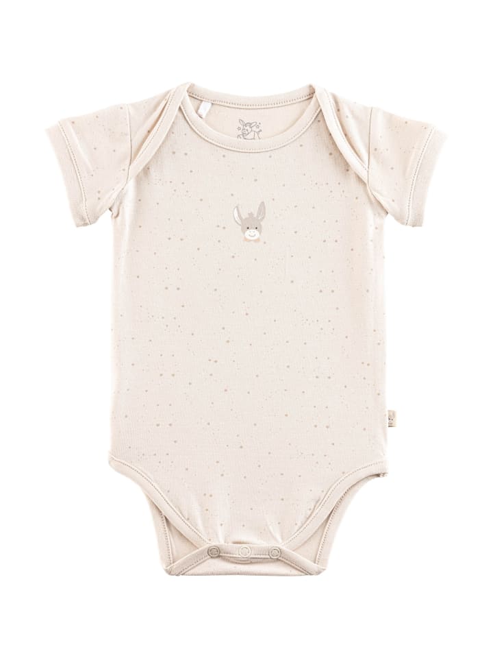 

Sterntaler Боди с короткими рукавами и в горошек, натурального цвета