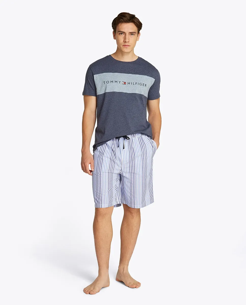 

Тканевые пижамные шорты Tommy Hilfiger, синий