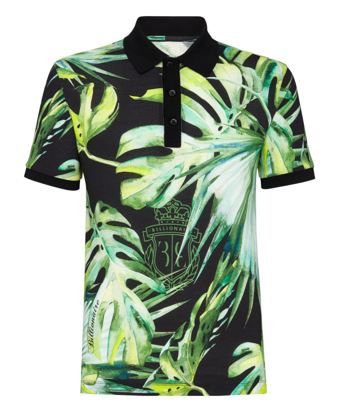 

Пальмы на футболках поло Billionaire, мультиколор