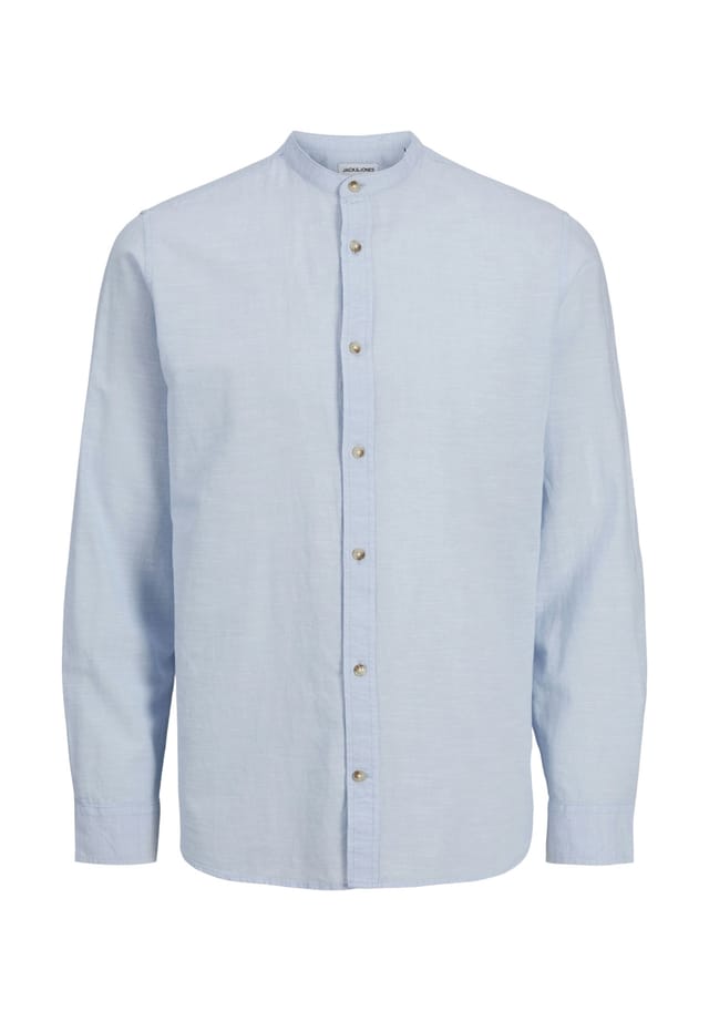 

Рубашка летняя с длинным рукавом Jack & Jones, голубой