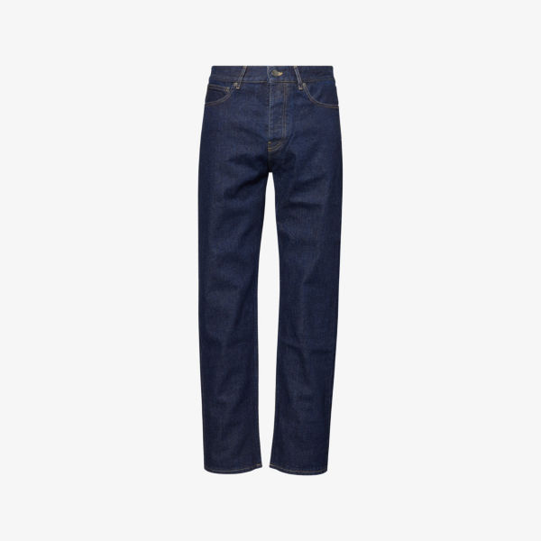 

Джинсы Sunspel Regular-Fit с зауженными штанинами, синий