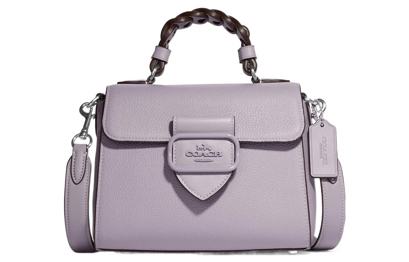 

COACH Портфель, сумка через плечо, кожа Morgan, обычный, женский, Taro, фиолетовый