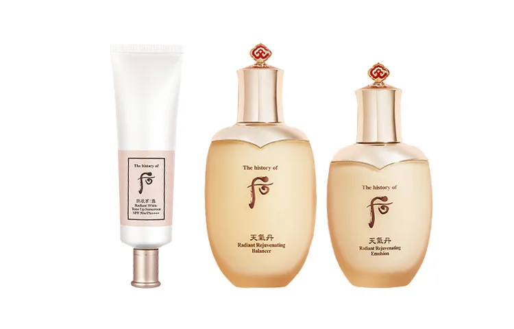 The History Of Whoo Набор для ухода за кожей унисекс, Snow Jade Sunscreen Set