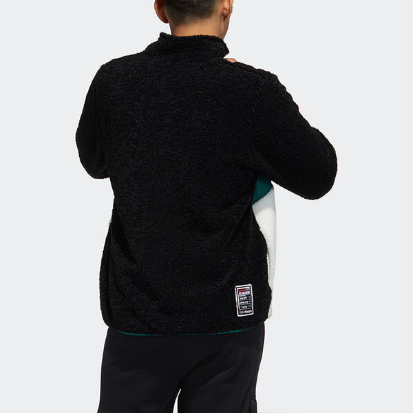 Куртка Men's adidas neo BRLV JKT Sports Zipper Jacket Black Jade White, черный — фото 3