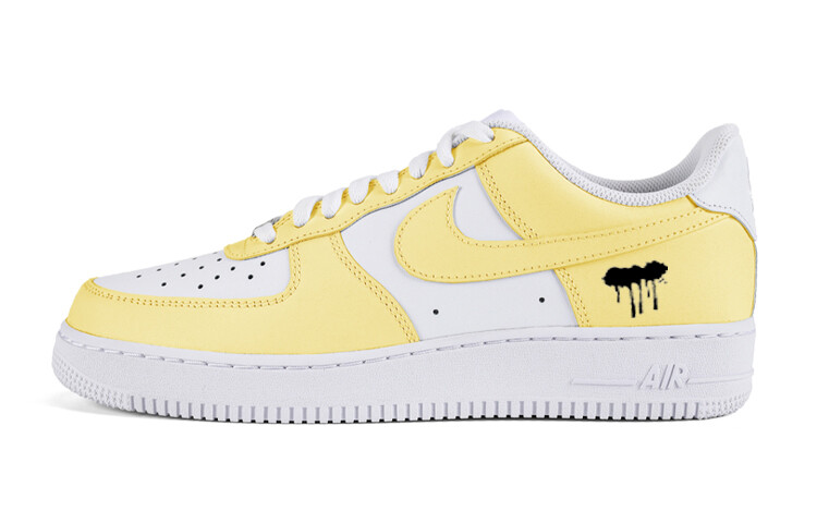 

Кроссовки Nike Air Force 1 Skateboarding Shoes Women's Low-top Yellow, светло-желтый