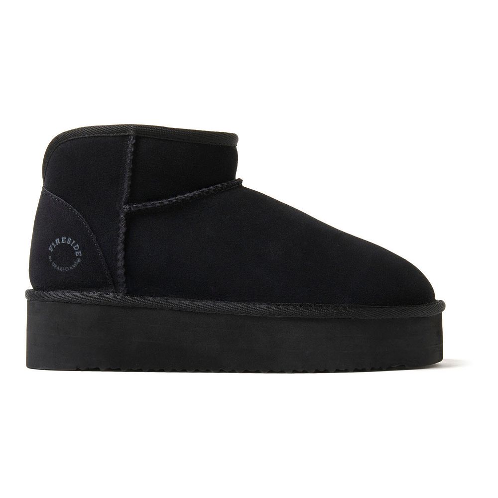 Женские тапочки из овчины Fireside by Dearfoams Kingston на платформе, цвет Chestnut