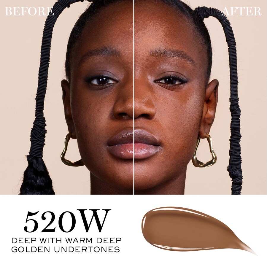 Тональный крем Teint Idole Ultra Wear Care & Glow Foundation с гиалуроновой кислотой Lancôme, 1 oz /30 mL, 520W — фото 2