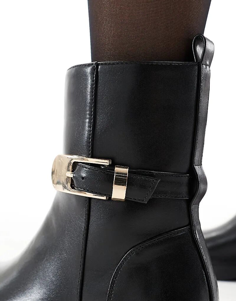 Низкие ботильоны Schuh Courtney черного цвета — фото 2