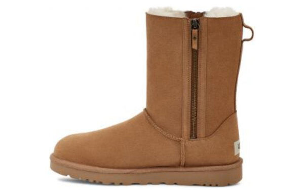 Кроссовки классические короткие на молнии Ugg, коричневый — фото 2