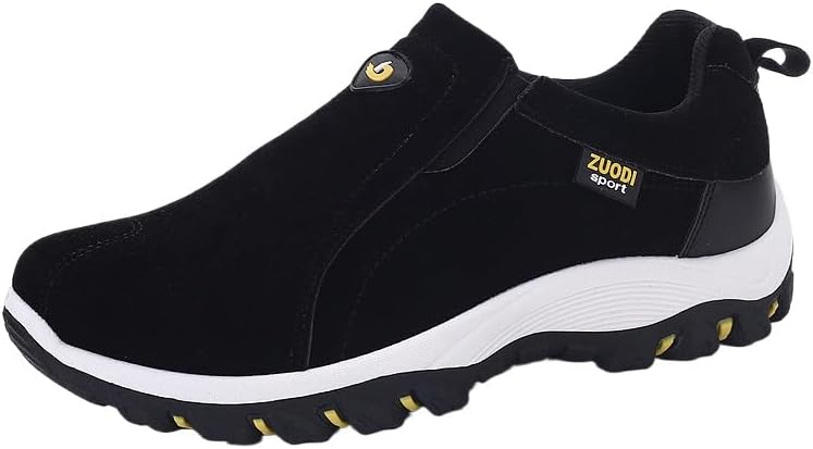 

Мужские походные ботинки Clolinde с очень широкой колодкой - матовая отделка, однотонная повседневная обувь для больших размеров, черный