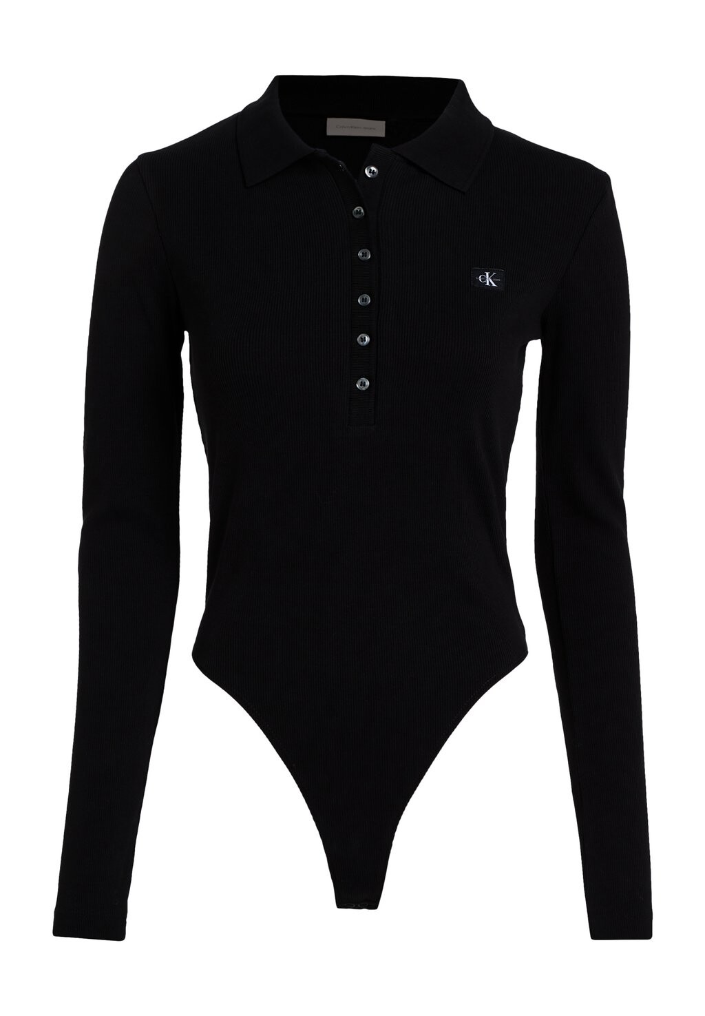 

Топ с длинными рукавами Calvin Klein Jeans, черный