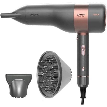 

Bamba Ionicare 6000 Rockstar Vision Ионный фен с цифровым двигателем ЖК-дисплей 2000 Вт Real Ion 5 настроек температуры Функция холодного воздуха, Cecotec
