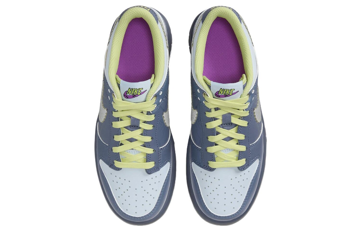 Данк Лоу Хэллоуин Я Бесстрашный GS Nike, цвет Gray Green — фото 4
