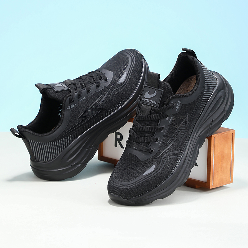 TAIHEYUAN Амортизирующие низкие кеды унисекс черные мужские, цвет Men's Black — фото 4