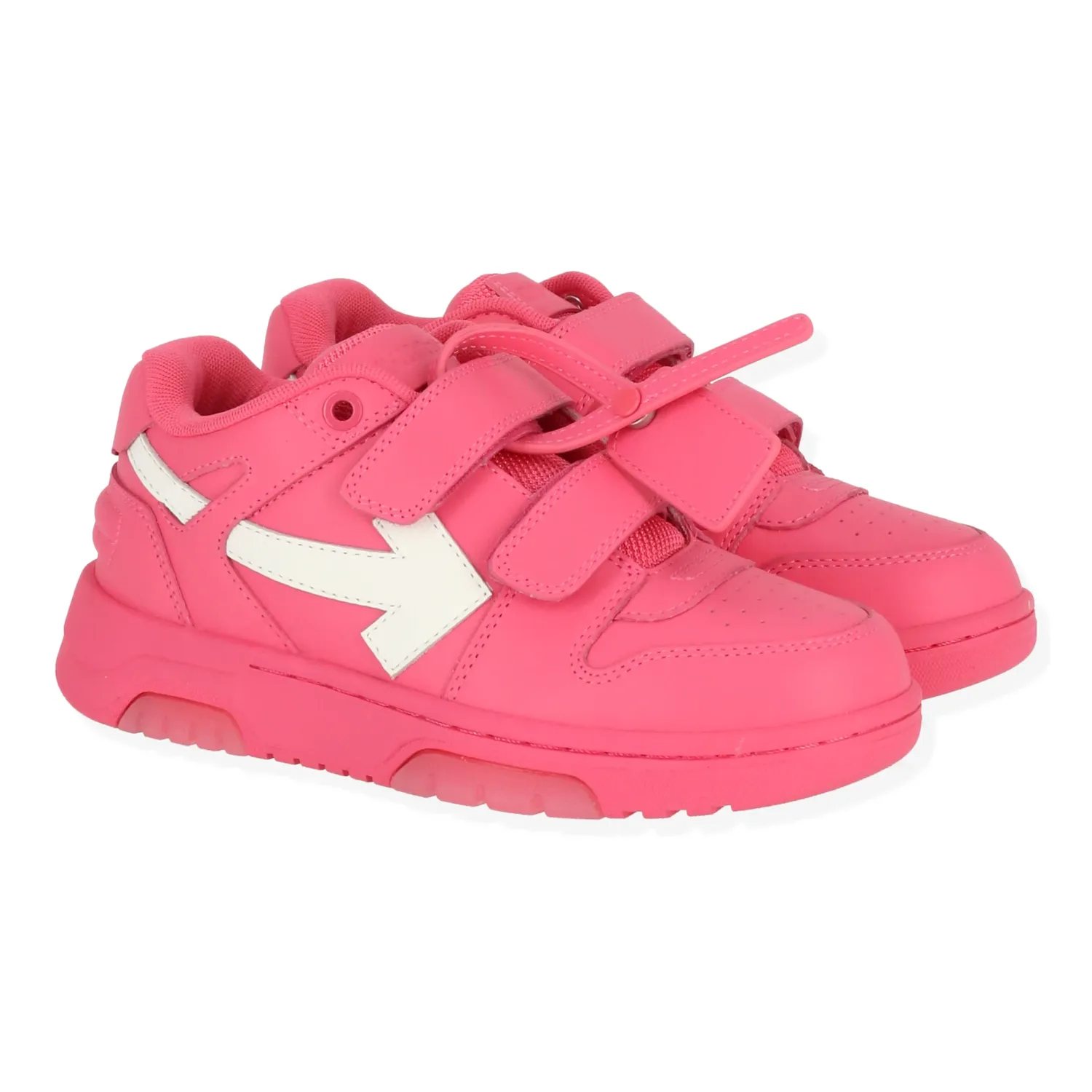 Детские кроссовки Off White цвета фуксии/белого цвета Off-White