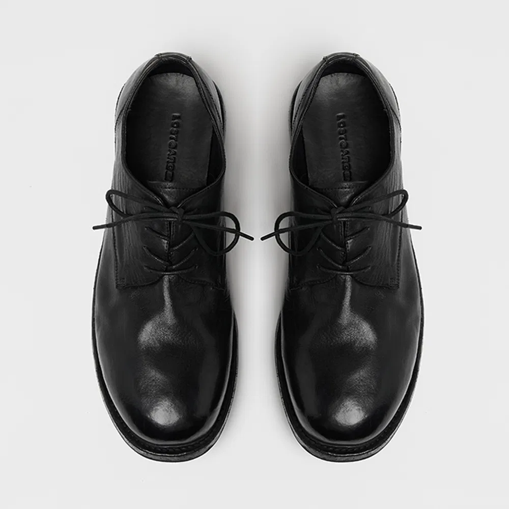 Мужские чёрные дерби Uniform Washed от Lostgarden — фото 2