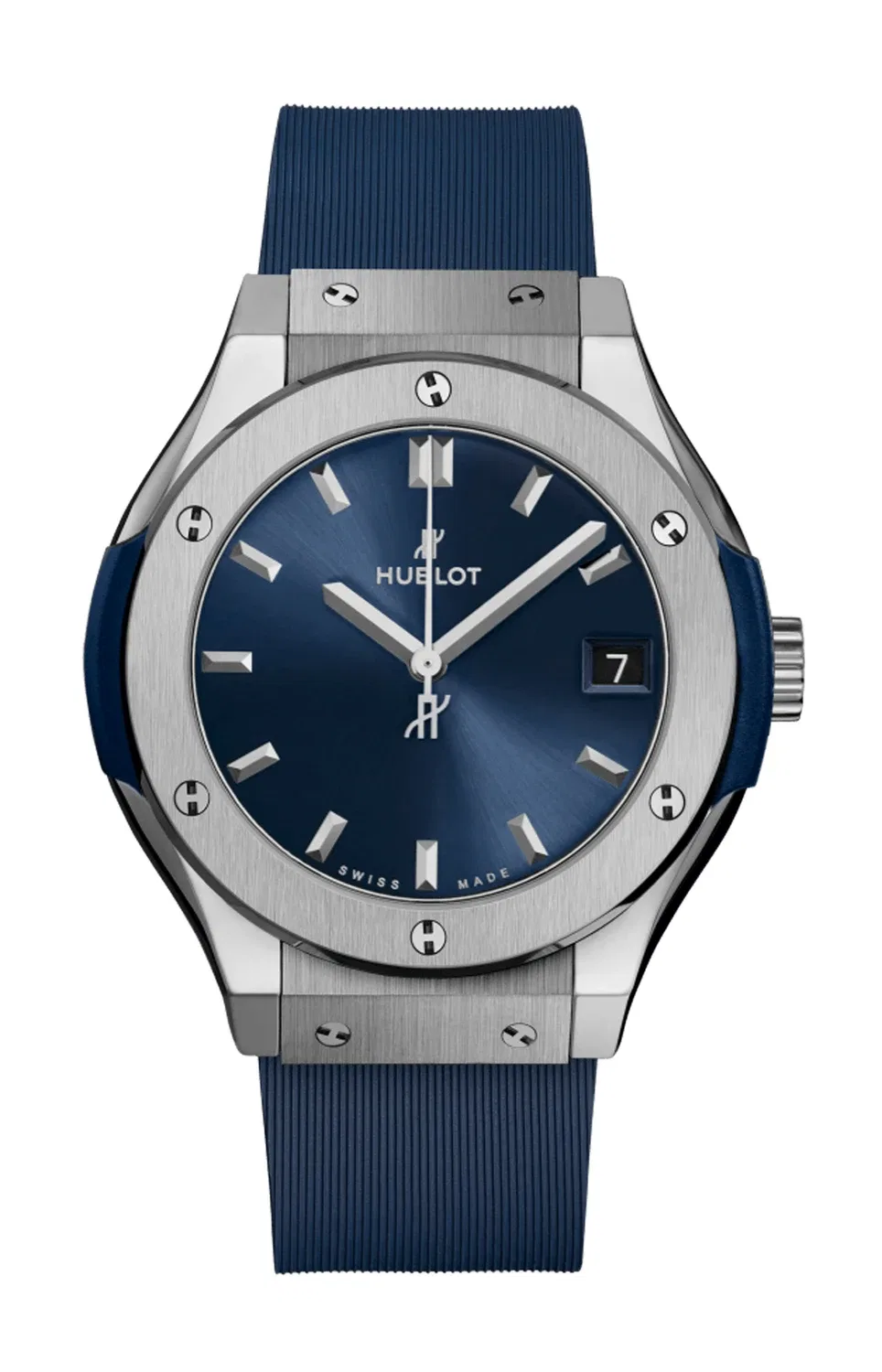 Классик Фьюжн Титан Блю 33 мм - 581.NX.7170.RX HUBLOT, золотой
