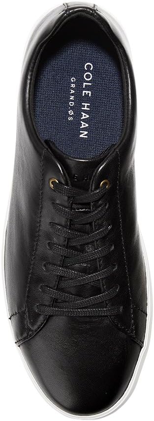 Мужские кожаные кроссовки Cole Haan Grand Crosscourt, черно-белый — фото 4