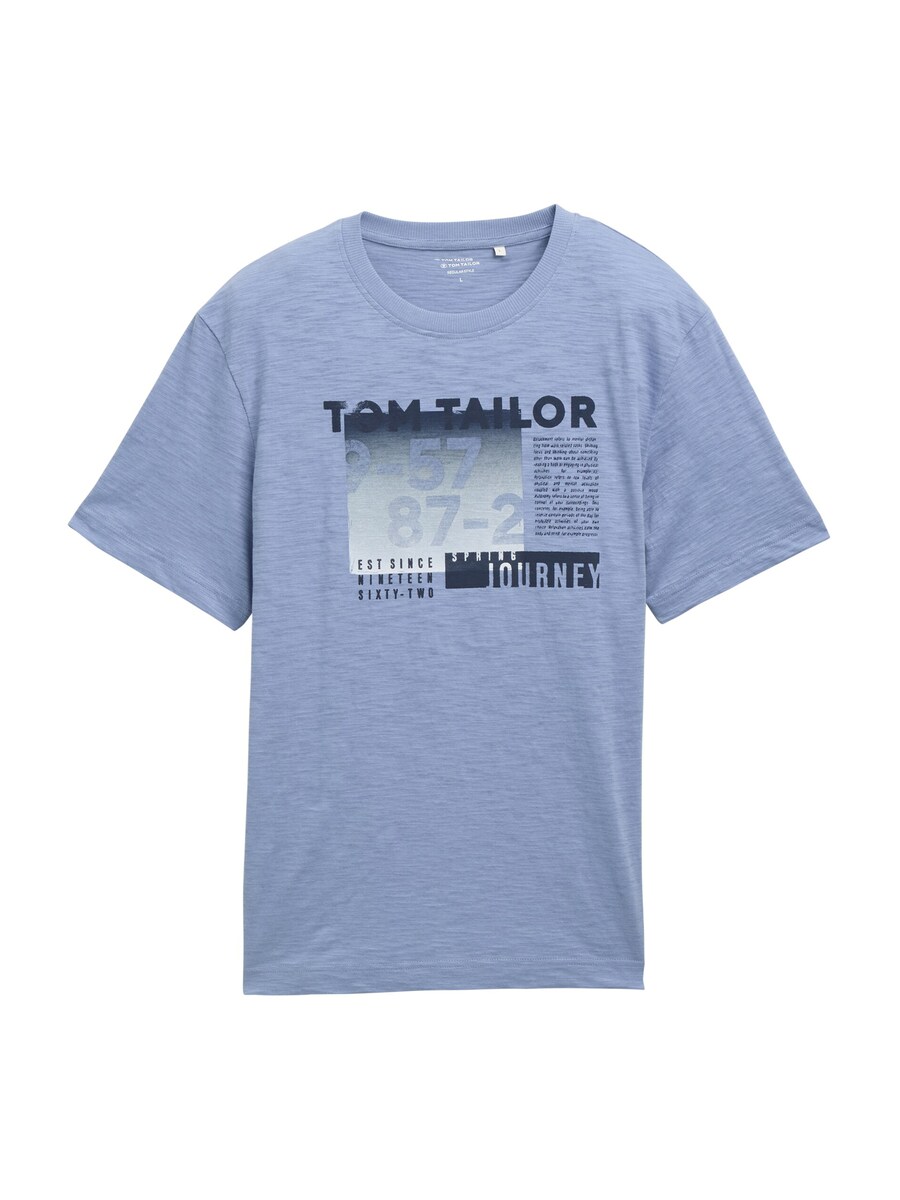 

Рубашка TOM TAILOR, цвет Dusty blue/Dark blue