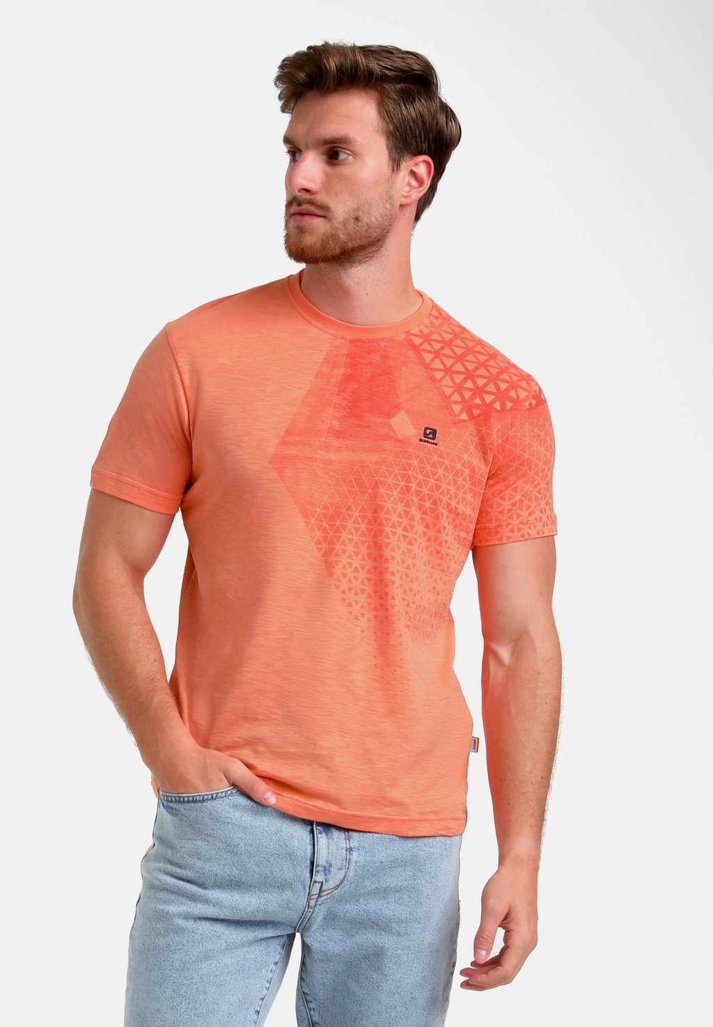 

Футболка с принтом ROUND NECK MODERN FLARED Gabbiano, коралловый