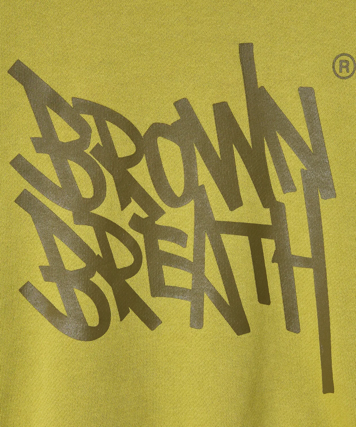 Детский лаймовый свитшот с нашивкой от Brownbreath Kids — фото 4