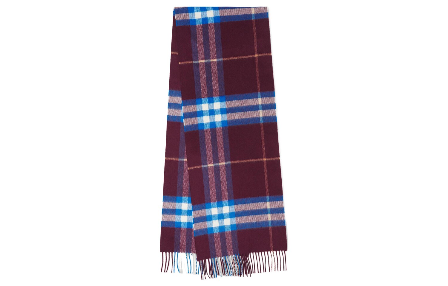 

Вязаный шарф унисекс Burberry, Cherry velvet/blue