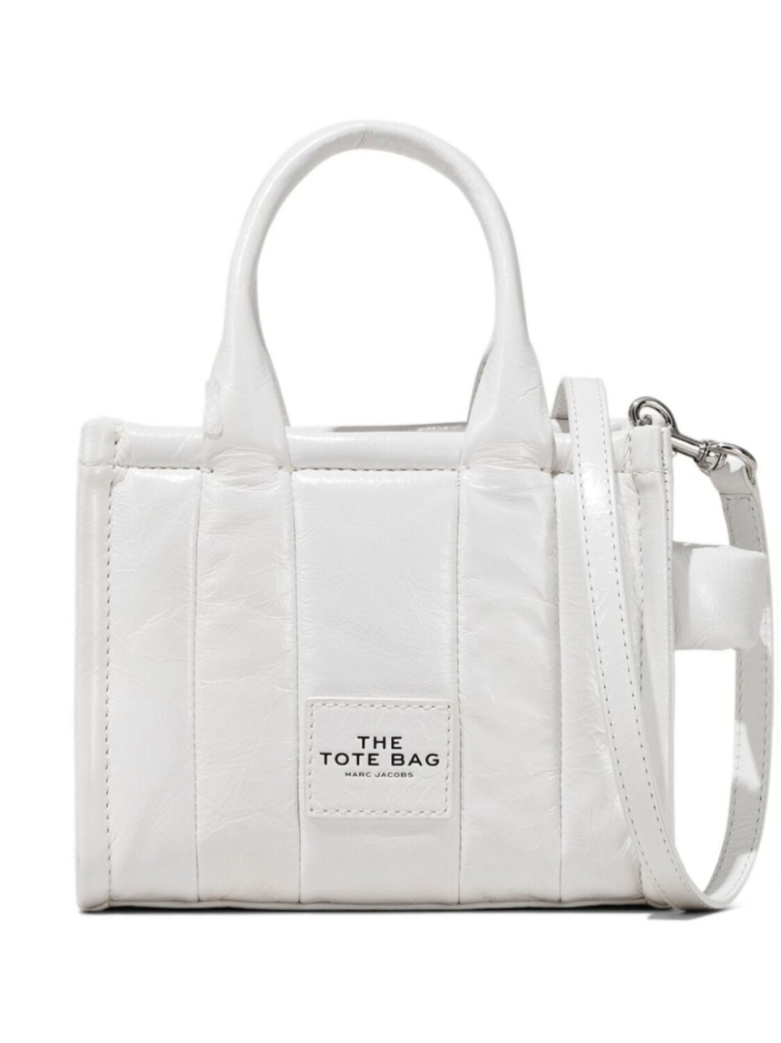 

Marc Jacobs мини-сумка The Shiny Crinkle Tote, белый