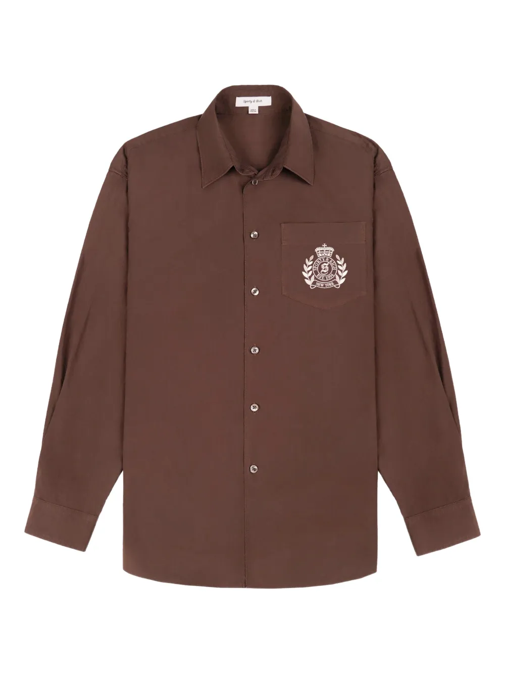 

Рубашка H&W Crest Sporty & Rich, коричневый