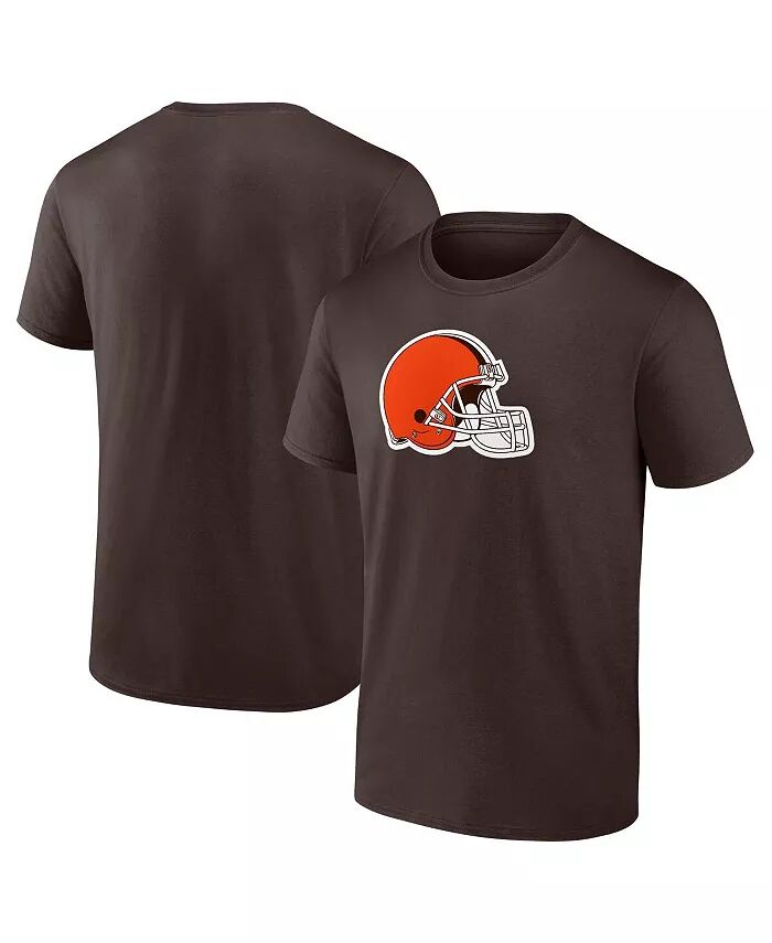 

Мужская коричневая футболка с логотипом Cleveland Browns Evergreen Primary Fanatics