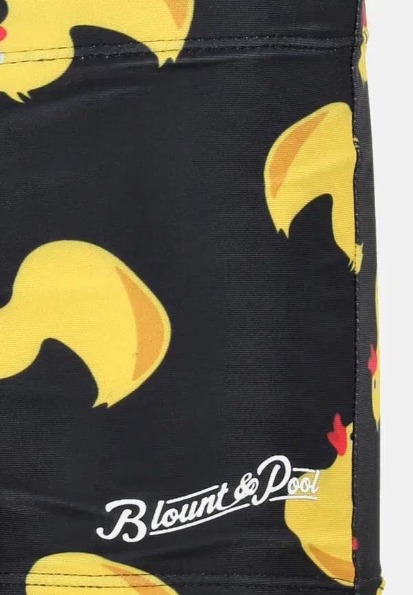 Плавки детские Tropical swim trunk jr Blount & Pool, черно-желтые утки — фото 4