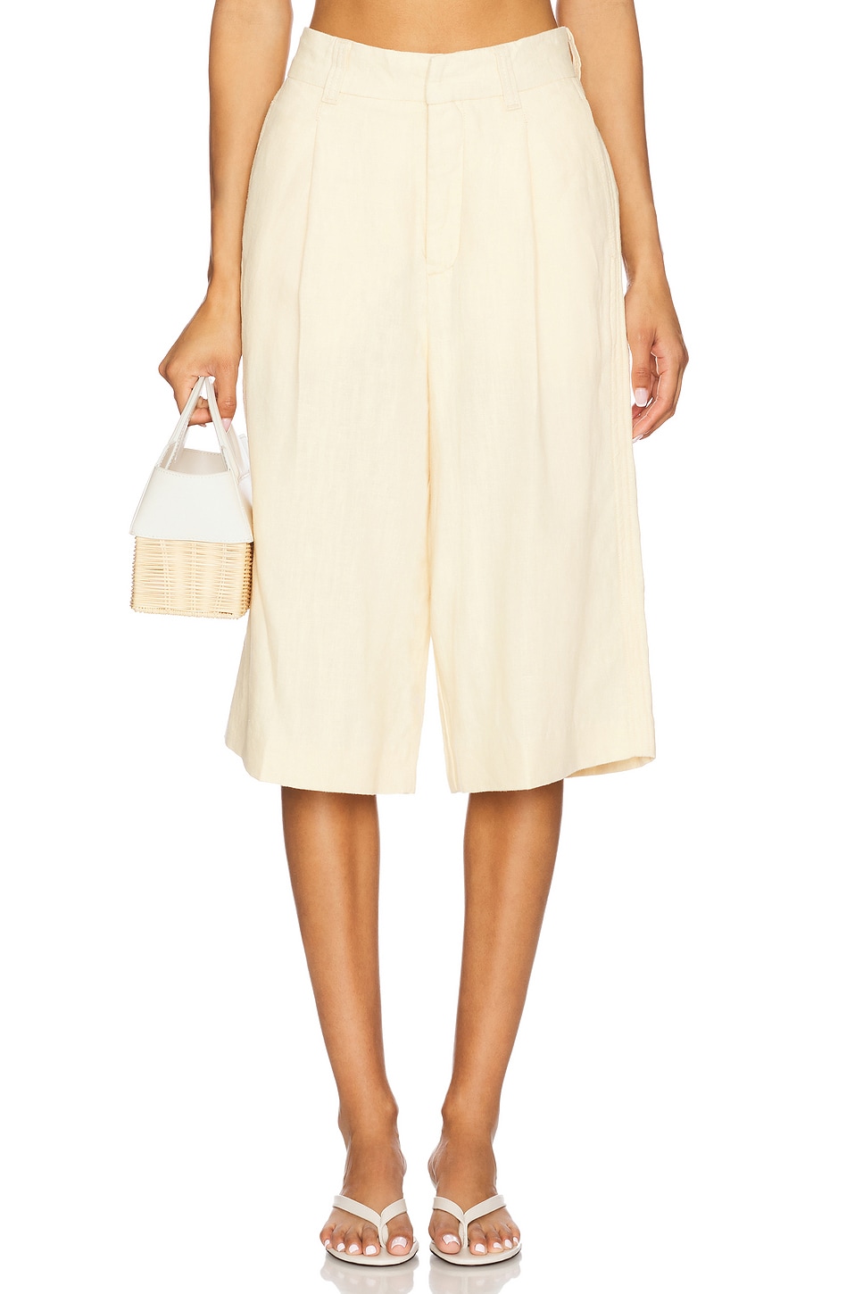

Шорты с высокой талией Hepburn Dl1961, wheat linen