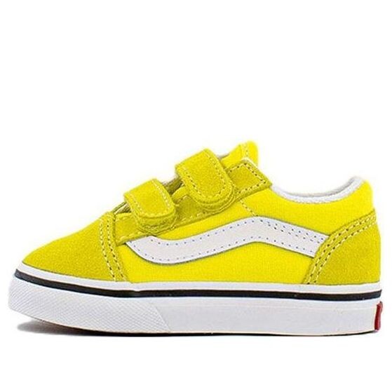 

Кроссовки old skool v low top casual skateboarding shoes kids yellow Vans, желтый